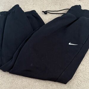 Nike Black Sweatpants with White Logo
